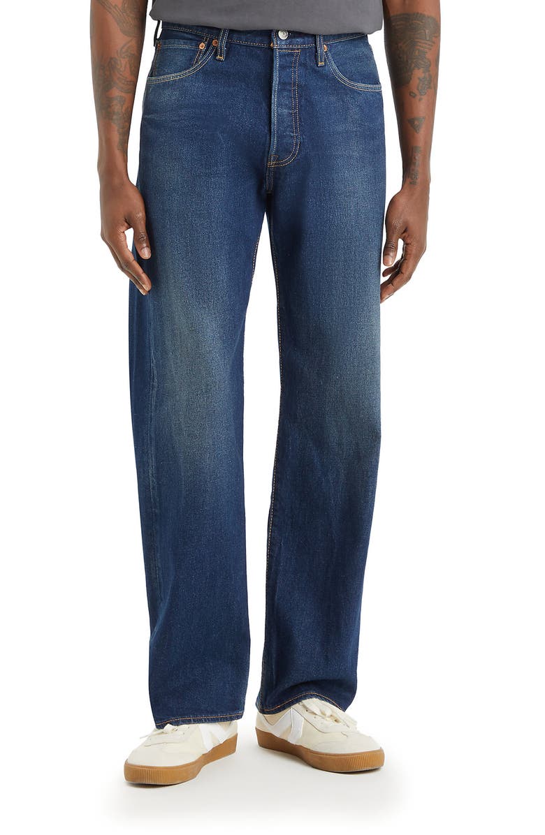 Levi's<sup>®</sup> 501<sup>®</sup> Original Straight Leg Jeans, Main, color, Its Time To Go Stretch