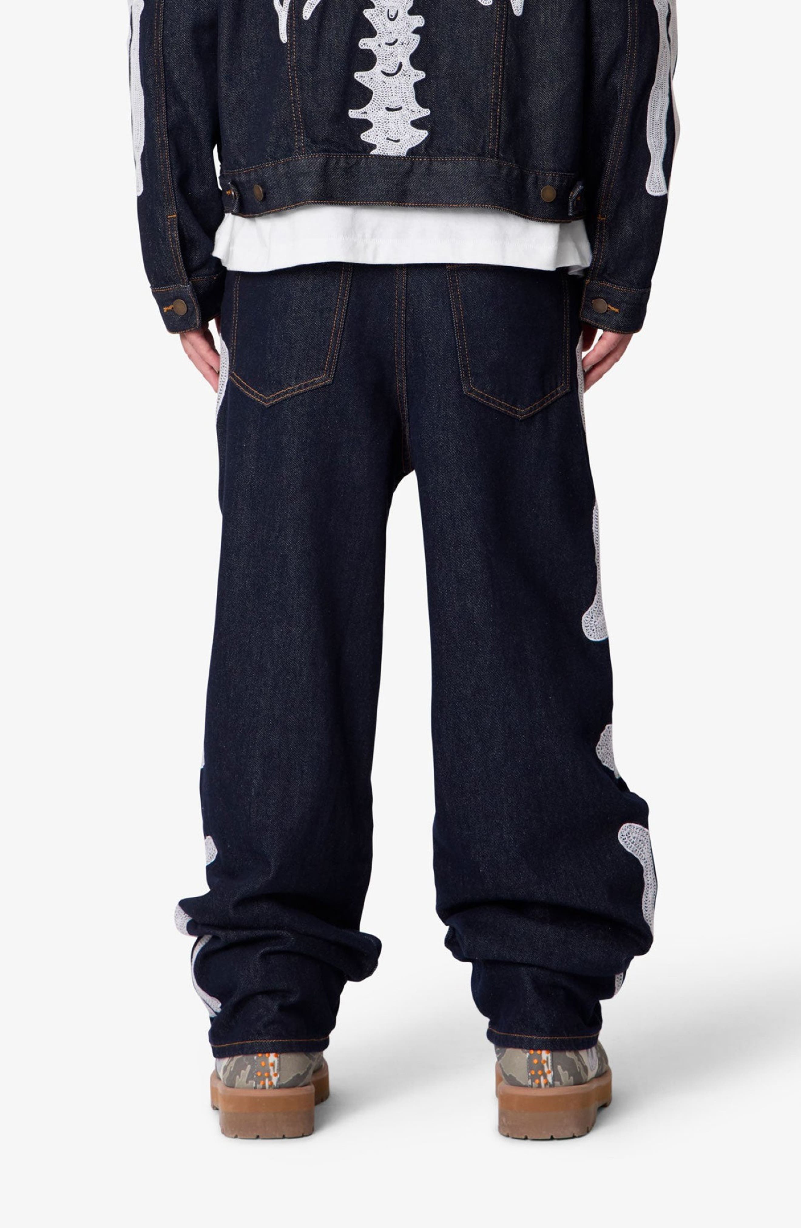 Raw Skeleton Ultra Baggy Jeans - image 2
