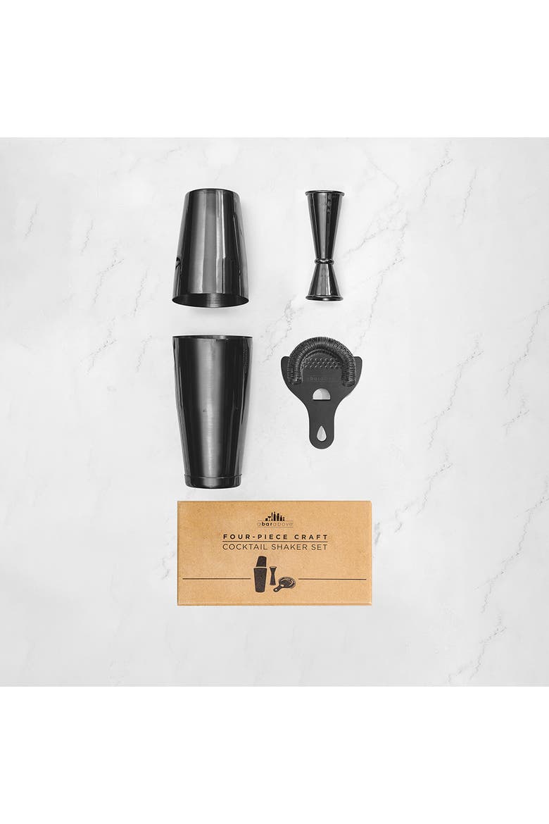 4-Piece Craft Bar Set, Black, Alternate, color, Black