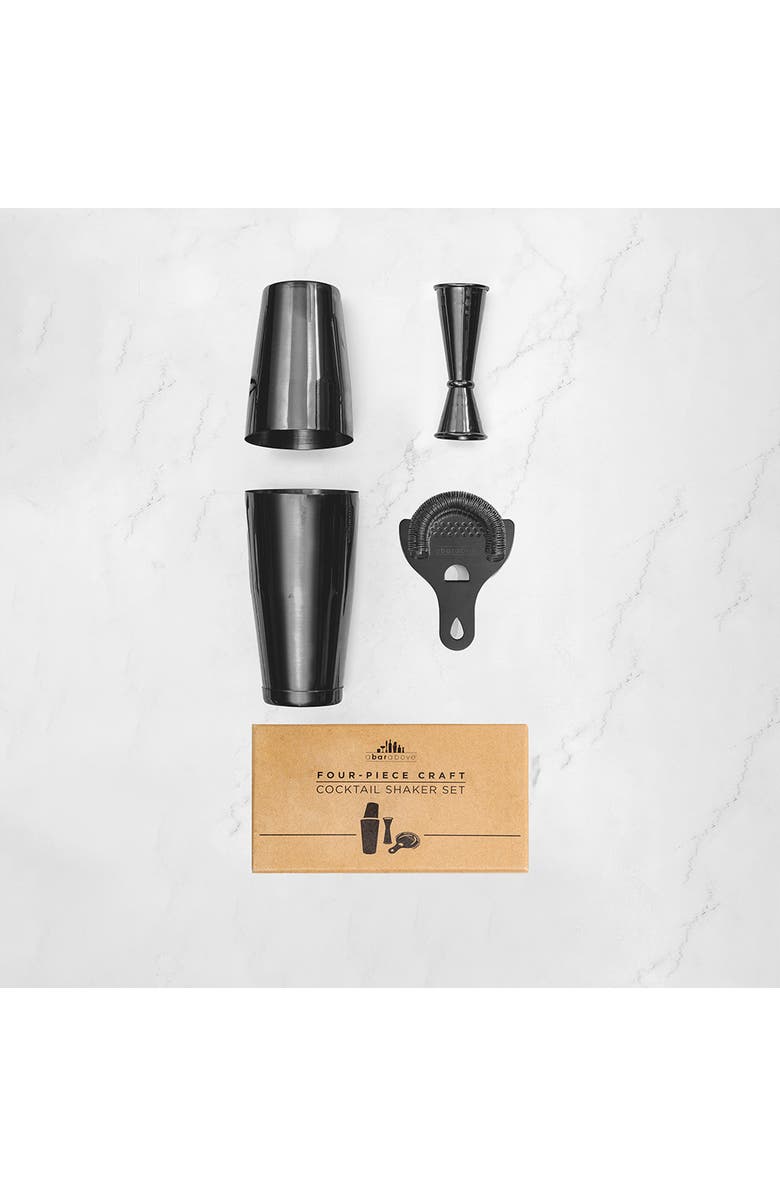 A Bar Above 4-Piece Craft Bar Set, Black, Alternate, color, Black