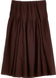 Madewell Pintuck Midi Skirt