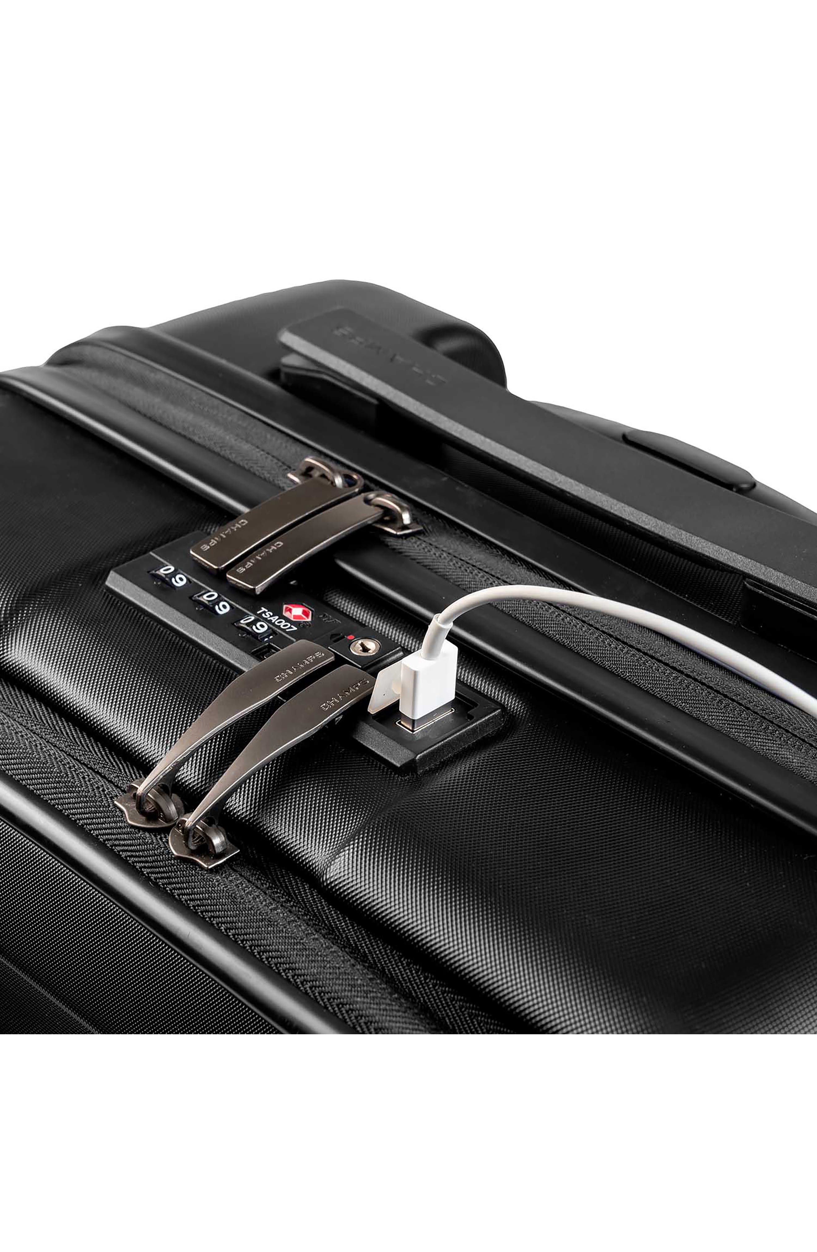 CHAMPS Tech 2-Piece Wheeled Luggage Set, Alternate, color, Black