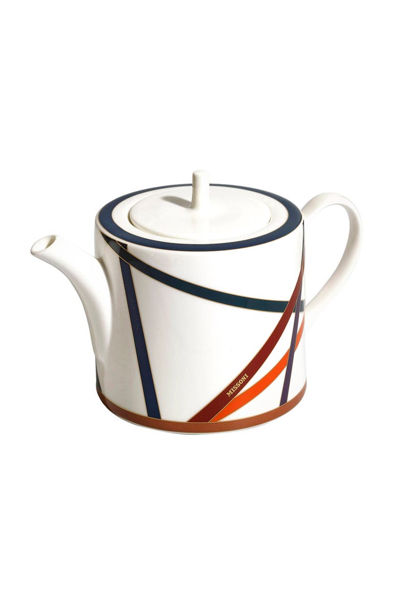 Missoni Home Tableware Tea Pot or Coffee Pot NASTRI Multicolor diam. 4.75", H 5", Main, color, Multicolor