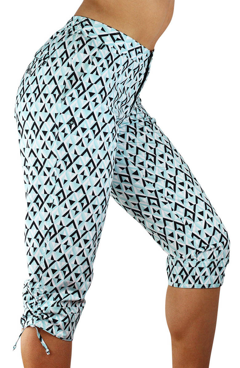 UV Skinz Beach Capris, Alternate, color, Black Jewels