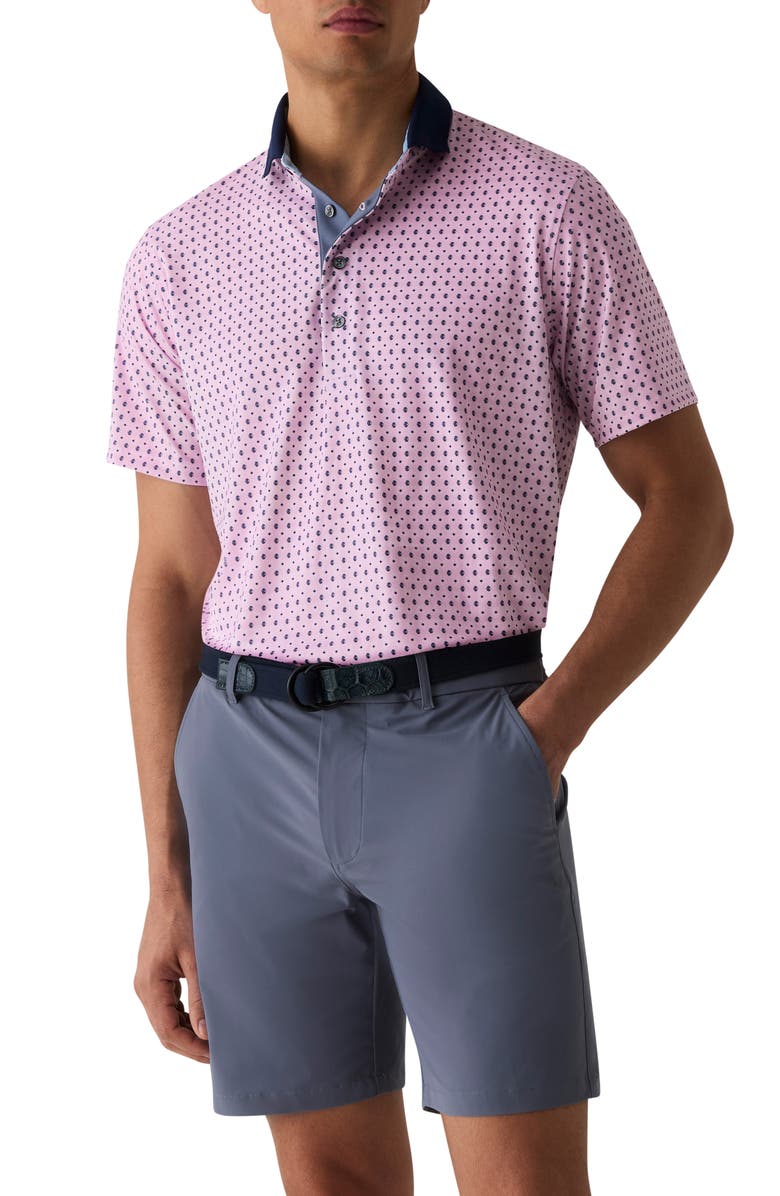 Greyson Ghost Dreamer Performance Polo, Main, color, Sunrise