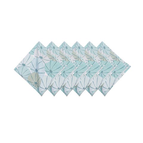Sea Urchin Shores Graphic Print Napkins Set of 6