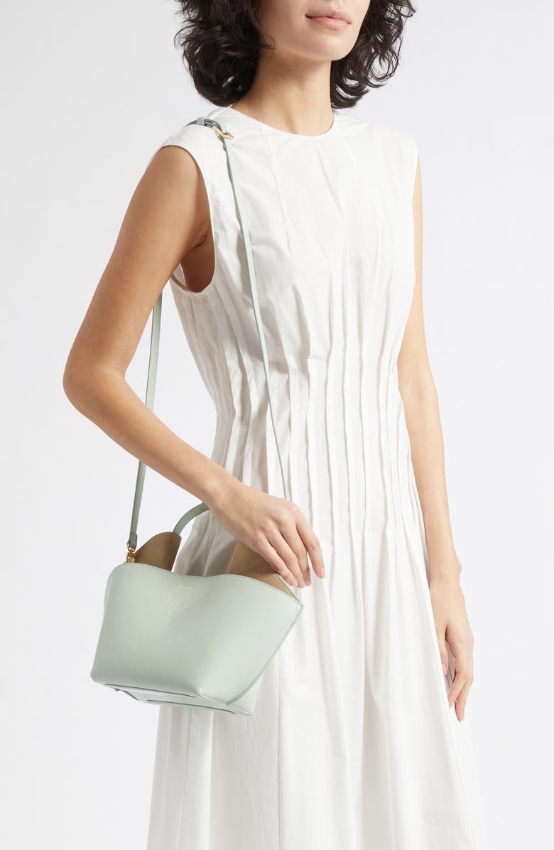 Ree Projects Mini Ann Leather Tote, Alternate, color, Ice Blue