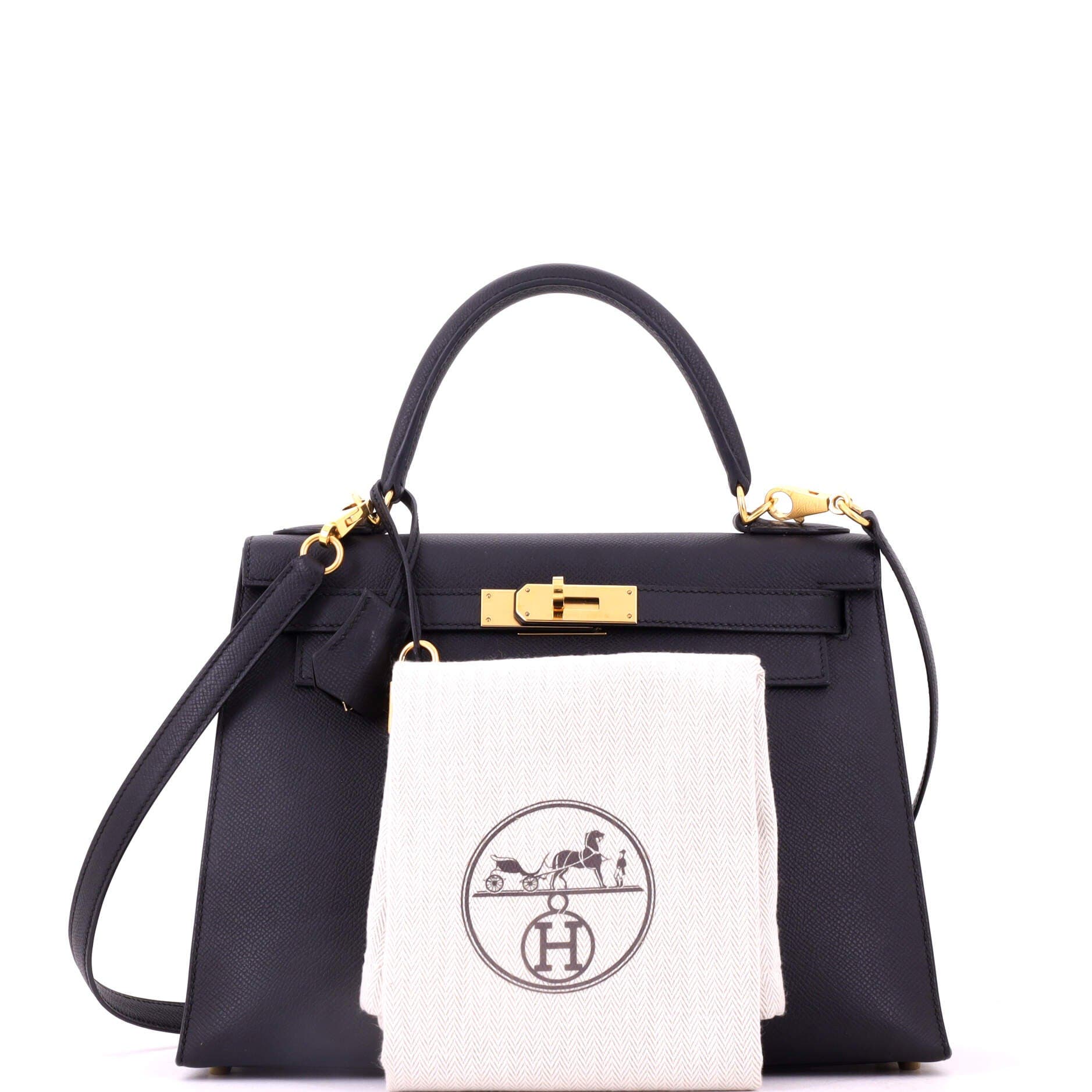 Kelly Handbag Black Epsom with Gold Hardware 28, Alternate, color, Black