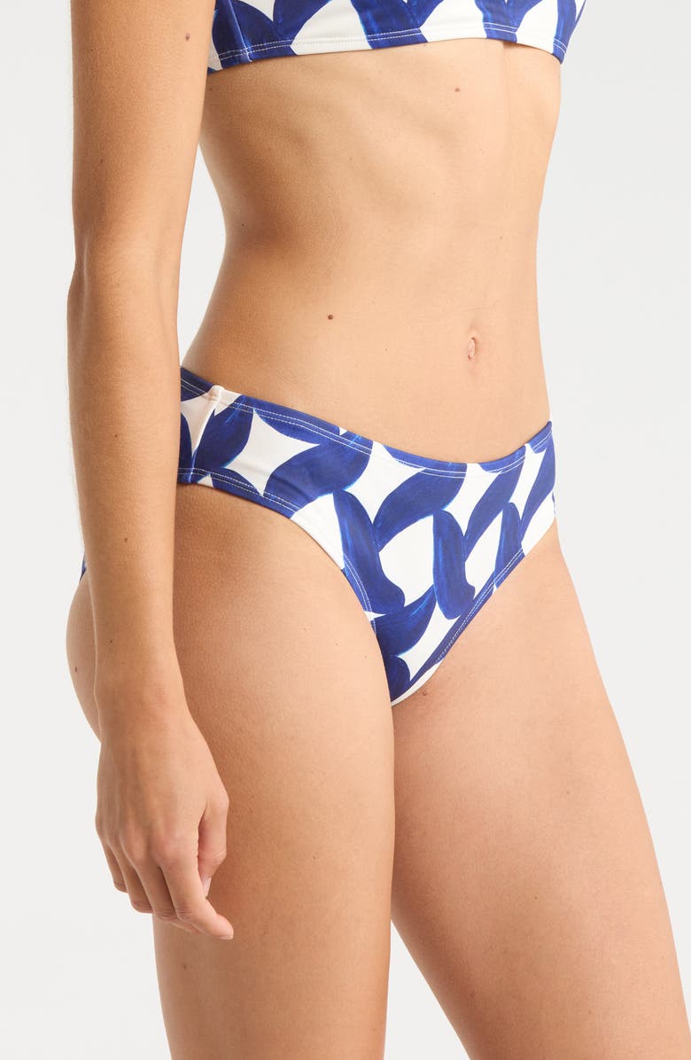 Hutch Betsy Bikini Bottoms, Alternate, color, Ivory/Blue