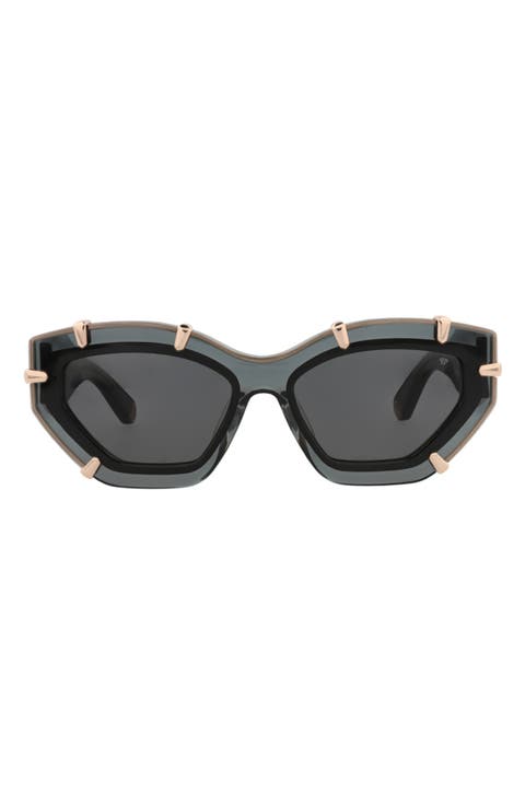 55mm Cat Eye Sunglasses