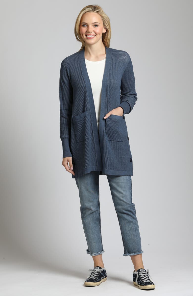 APNY Side Button Duster Cardigan, Alternate, color, 