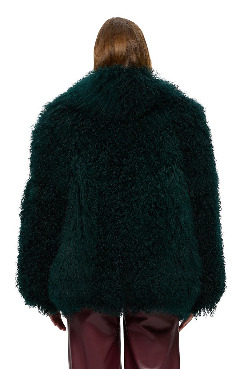 GORSKI Mongolian Goat Short Jacket, Alternate, color, Forest Green