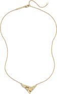 Alexis Bittar Molten Shield Pendant Necklace
