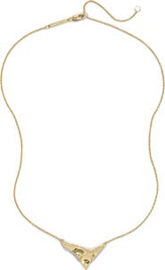Alexis Bittar Molten Shield Pendant Necklace