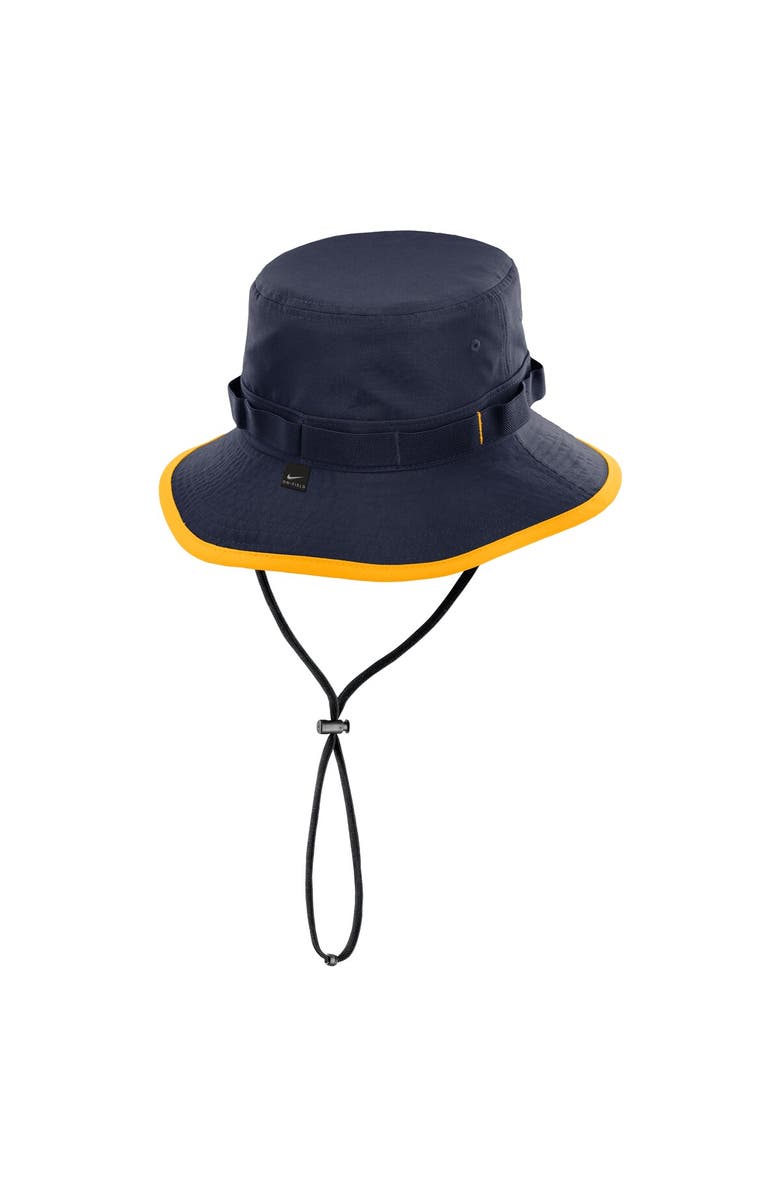 Nike Men's Nike Navy West Virginia Mountaineers 2024/25 On-Field Apex Performance Boonie Bucket Hat, Alternate, color, Navy