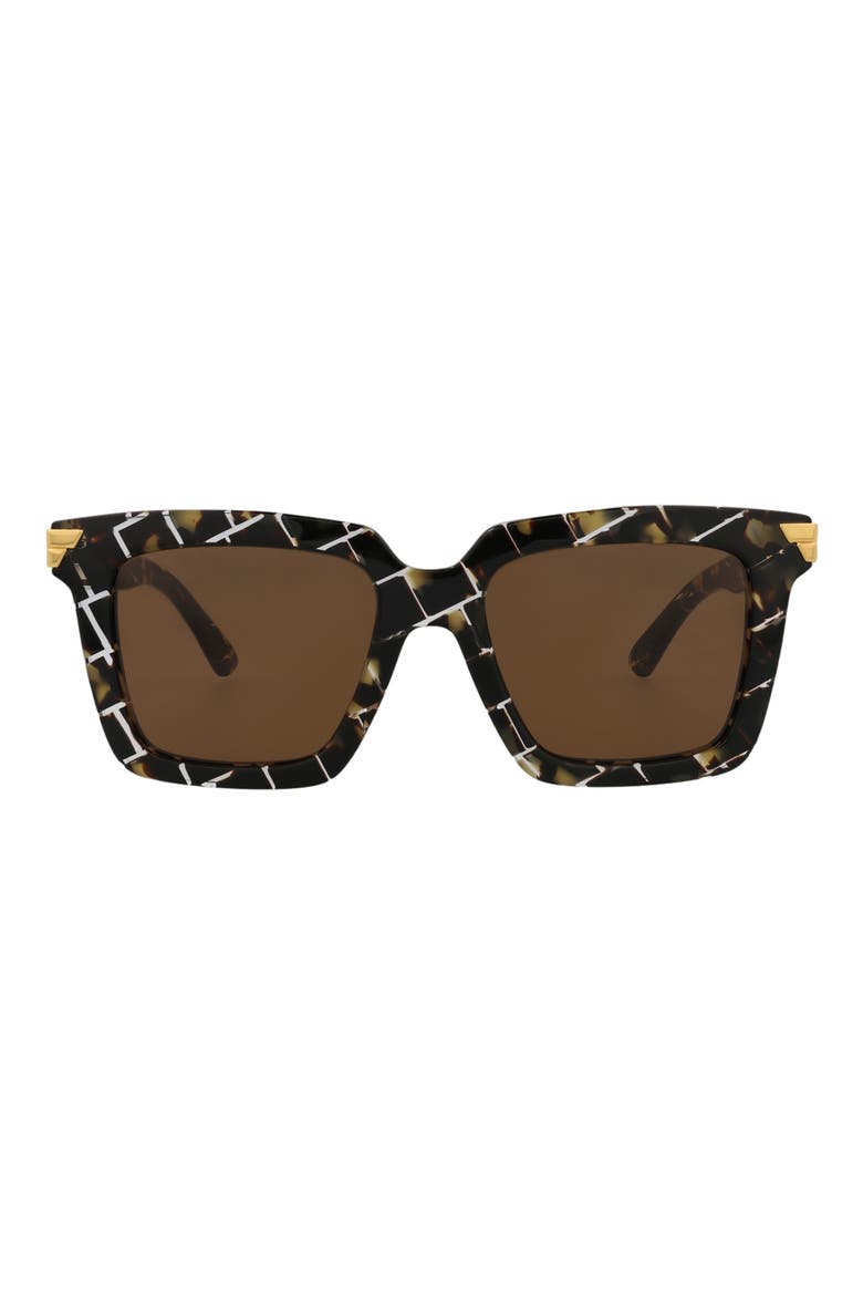 53mm Square Sunglasses, Main, color, HAVANA HAVANA BROWN