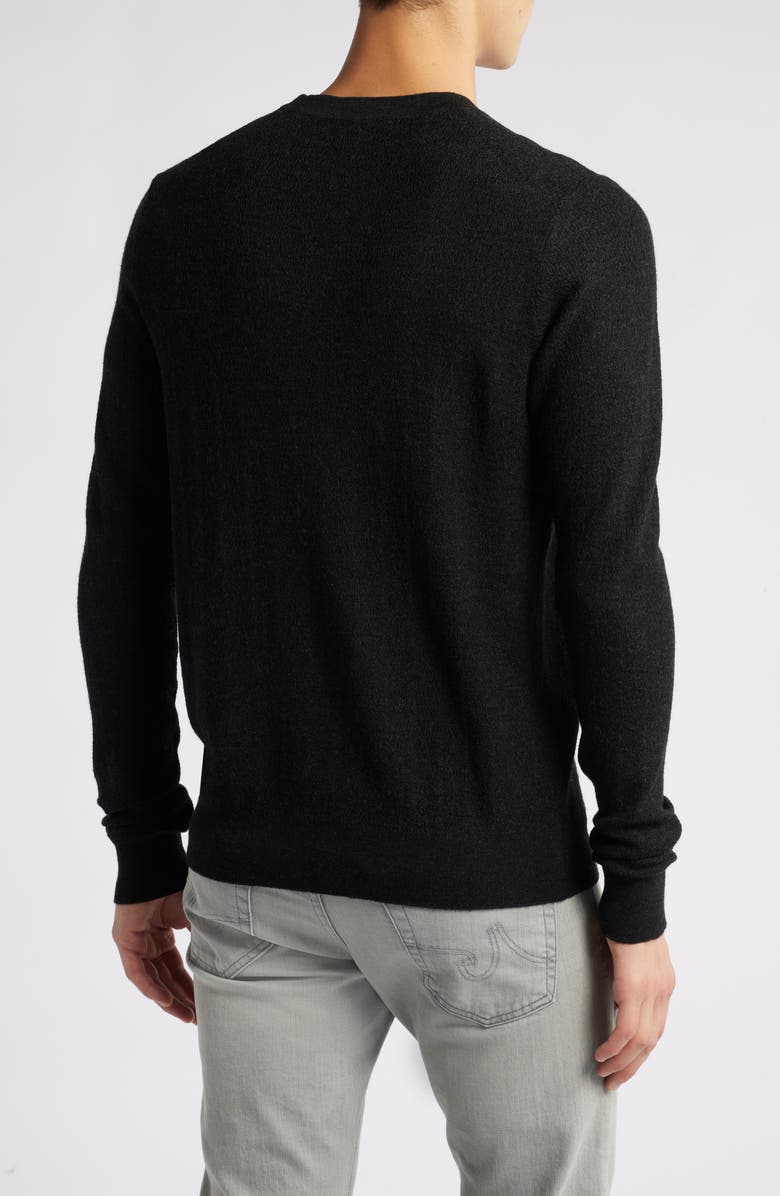 Robert Barakett Watertown Merino Wool Sweater, Alternate, color, Black