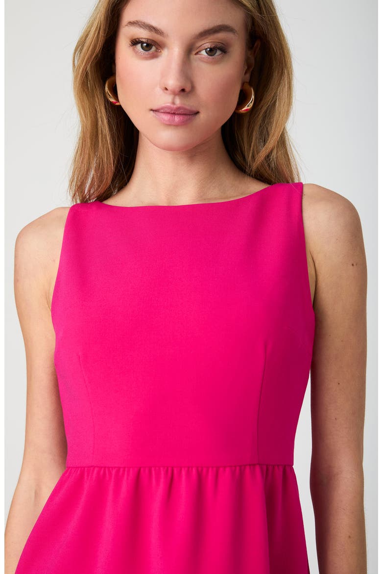 Whisper Boatneck Minidress, Alternate, color, CERISE PINK
