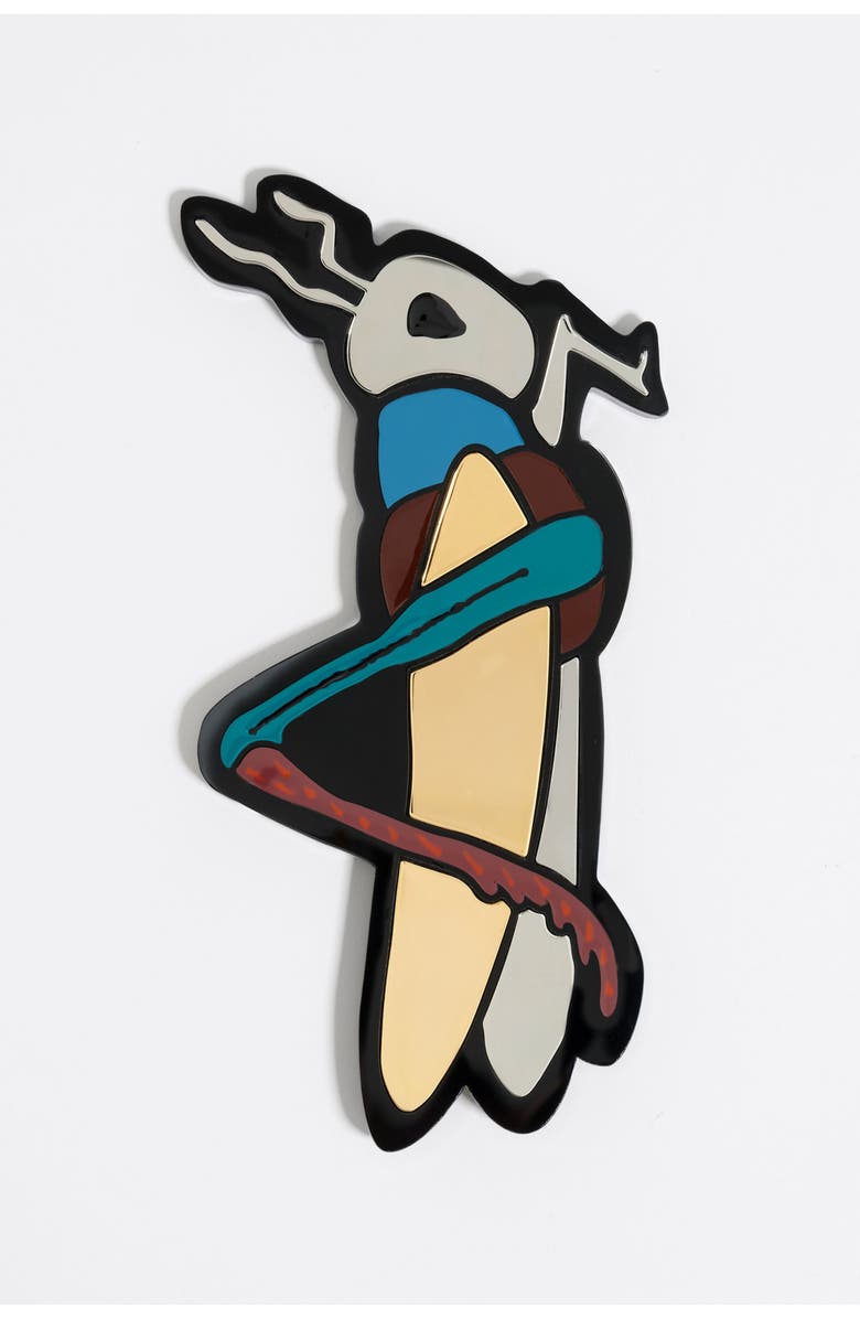 Bimba y Lola Resin Cricket Maxi Brooch, Alternate, color, 