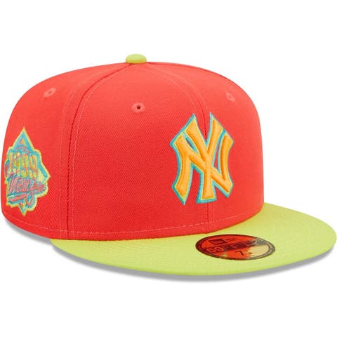 Men's New Era Red/Neon Green New York Yankees   Lava Highlighter Combo 59FIFTY Fitted Hat
