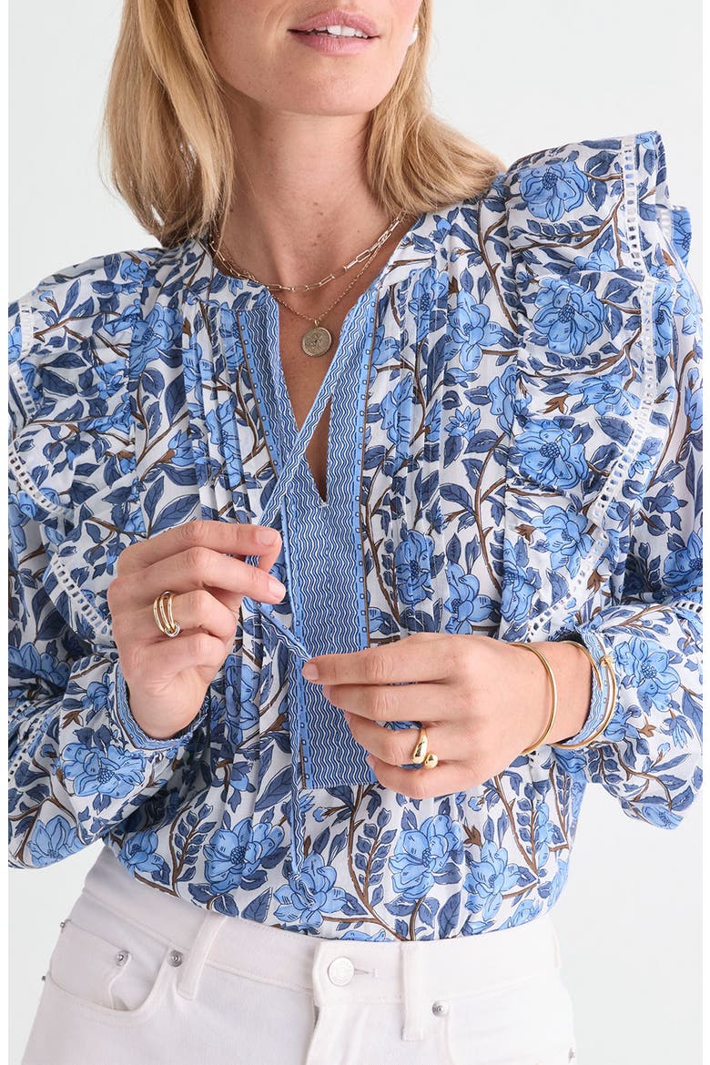 Maren Ruffled Top, Main, color, MAGNOLIA MARSH
