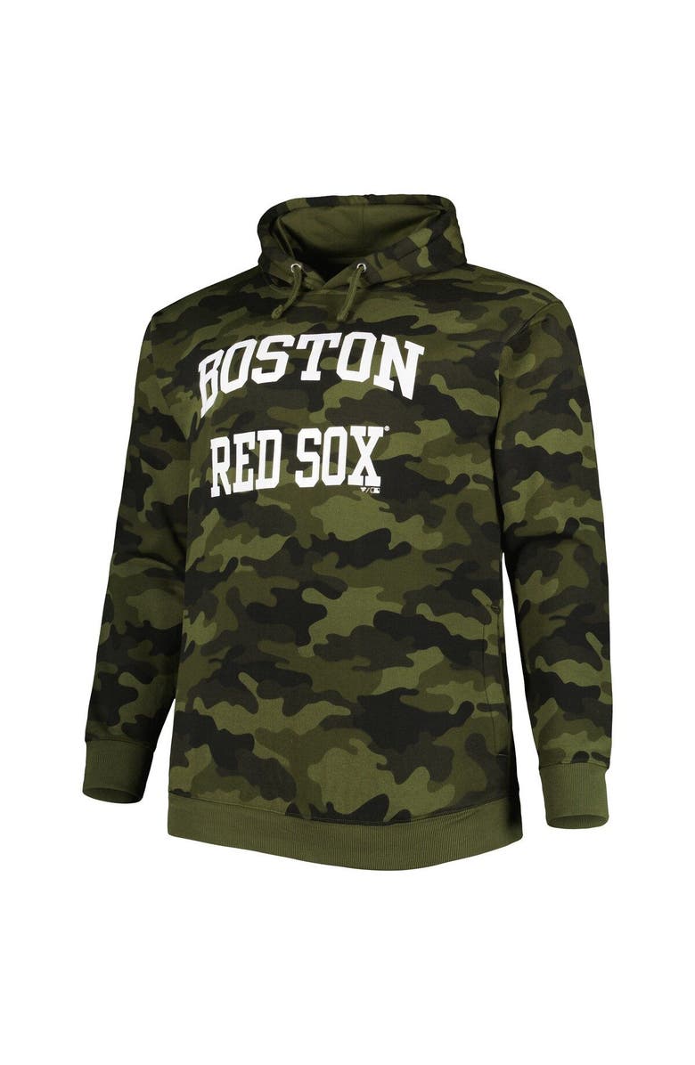 PROFILE Men's Camo Boston Red Sox Allover Print Pullover Hoodie, Alternate, color, 