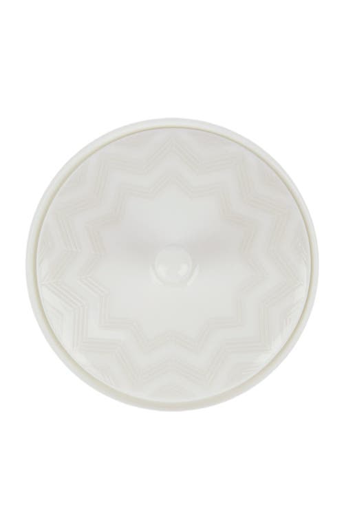 Missoni Home Zigzag White Sugar Bowl