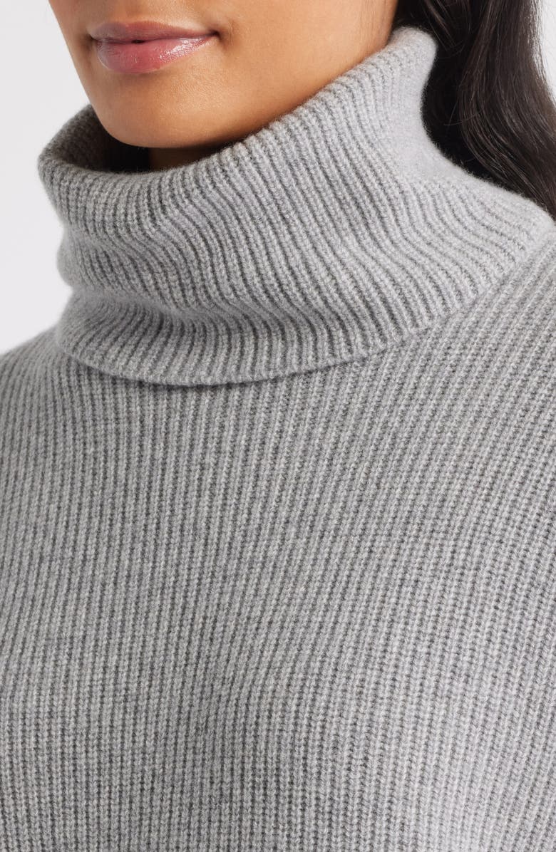 Eileen Fisher Rib Turtleneck Sweater, Alternate, color, Dark Pearl