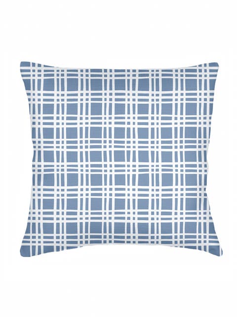Estate Plaid Linen Euro Pillow Cover Only