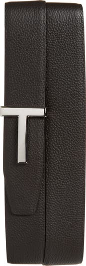 T Icon Reversible Soft Grain Leather Belt