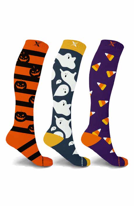 3-Pack Halloween Compression Socks
