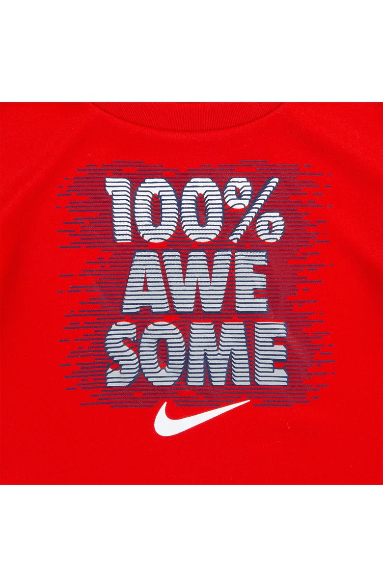 Nike NKB DF 100% Awesome Tee & Shorts 2-Piece Set, Alternate, color, 