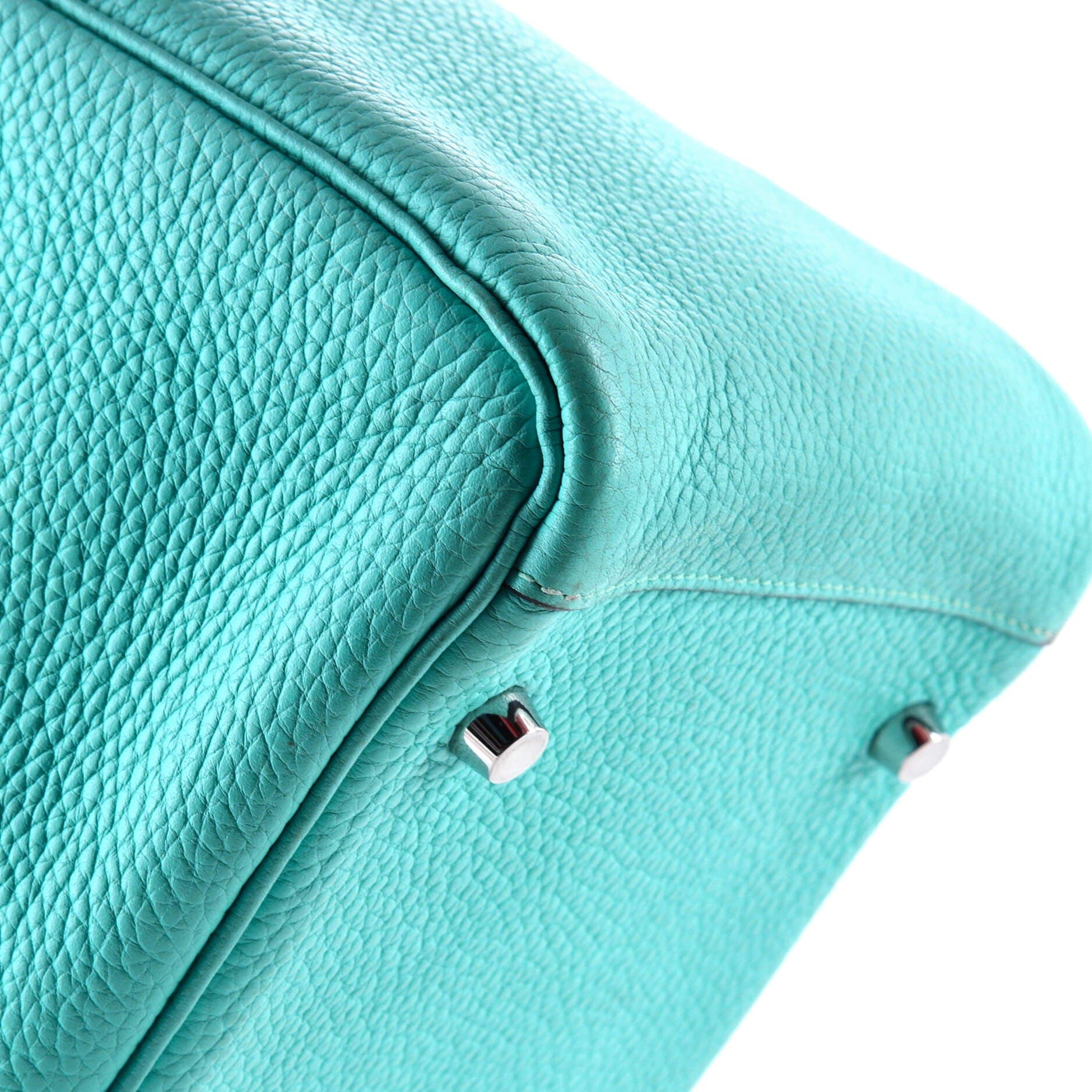 Pre-Owned Hermes Lindy Bag Clemence 30, Alternate, color, Bleu Atoll