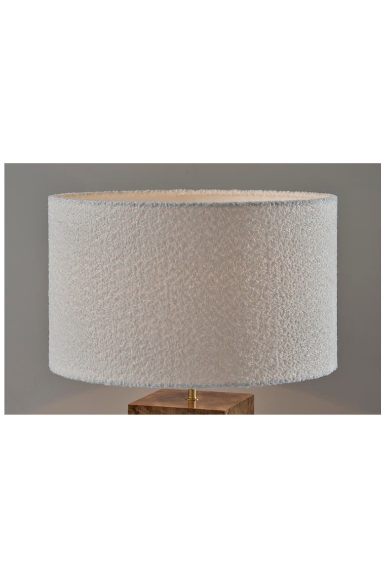 Frederick Table Lamp, Alternate, color, BURLED WOOD W/ ANTIQUE BRASS