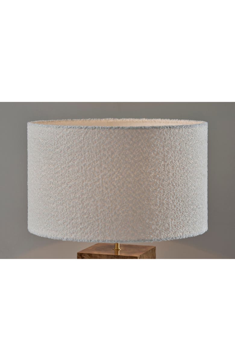 ADESSO LIGHTING Frederick Table Lamp, Alternate, color, Burled Wood W/ Antique Brass