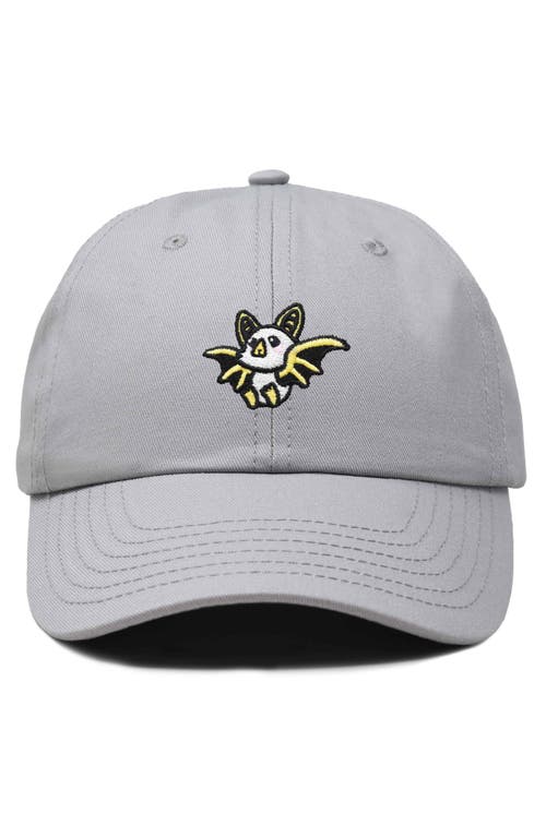 Dalix Honduran Bat Embroidered Dad Hat In Gray