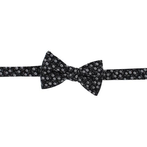 Metallic Flowers and Leaves Bowtie