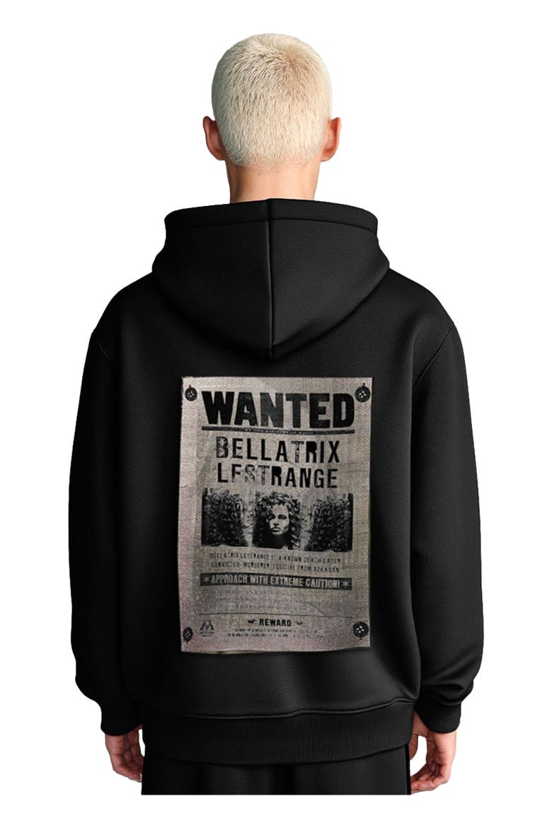 Harry Potter x Blvck 'Bellatrix Wanted' Hoodie, Alternate, color, Black