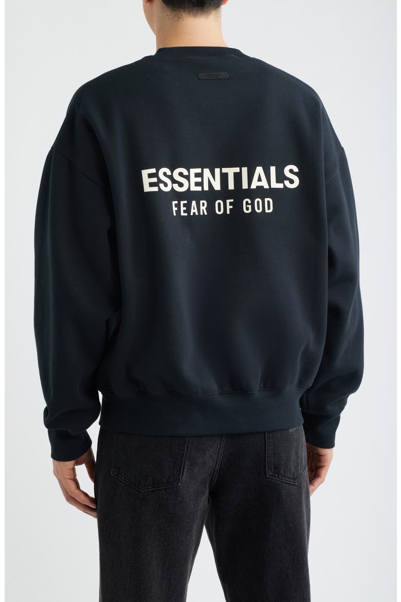 Classic Fit Fleece Crewneck Sweatshirt, Alternate, color, VINTAGE BLACK