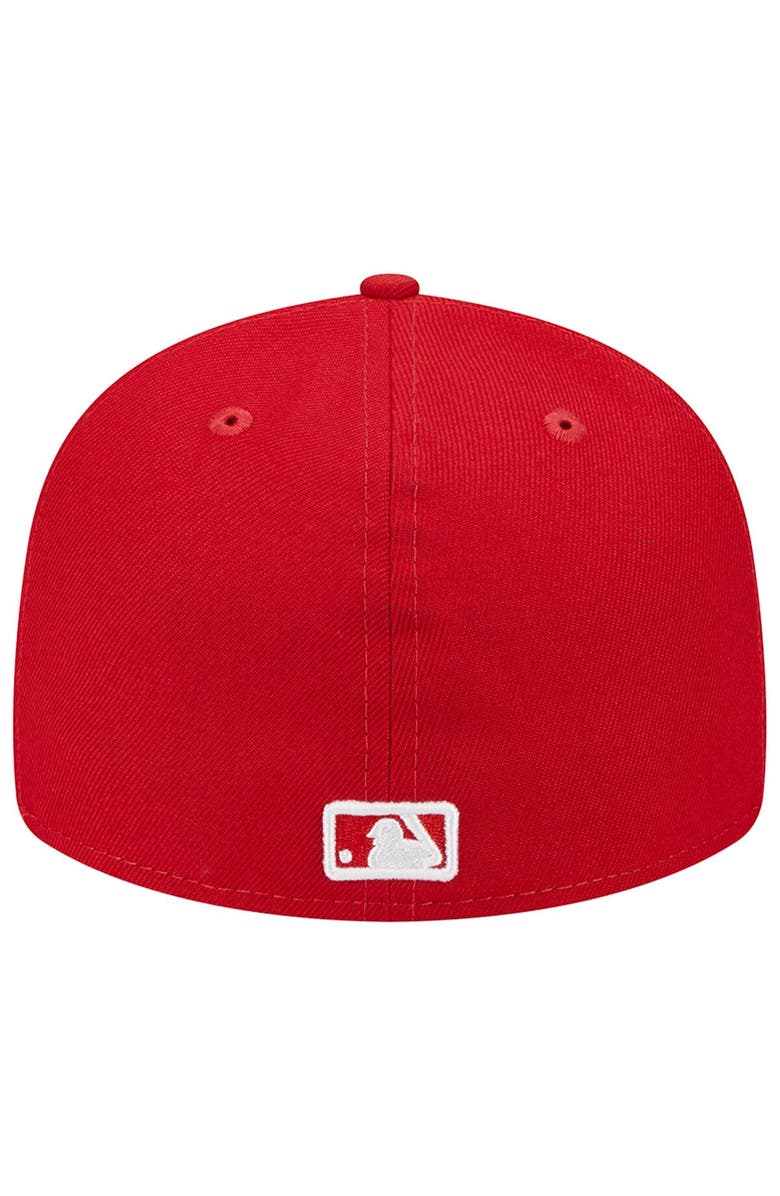 New Era Men's New Era Scarlet Los Angeles Dodgers Low Profile 59FIFTY Fitted Hat, Alternate, color,