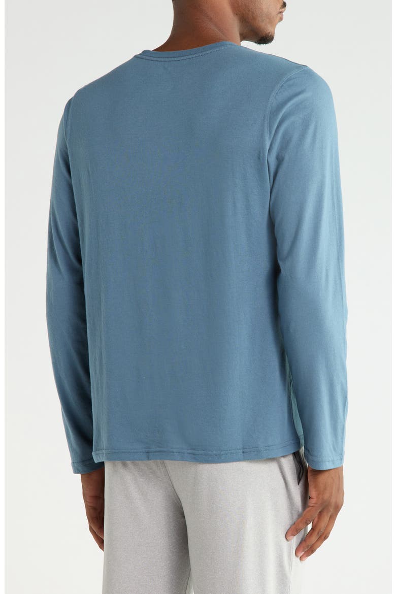 Long Sleeve Crewneck T-Shirt, Alternate, color, BLUE