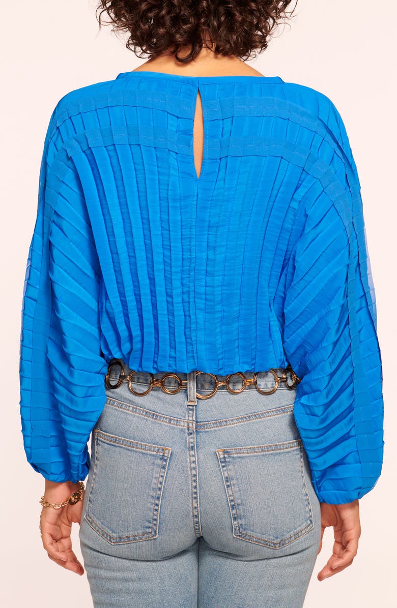 Ramy Brook Macy Pleated Bubble Top, Alternate, color, Marrakech Blue