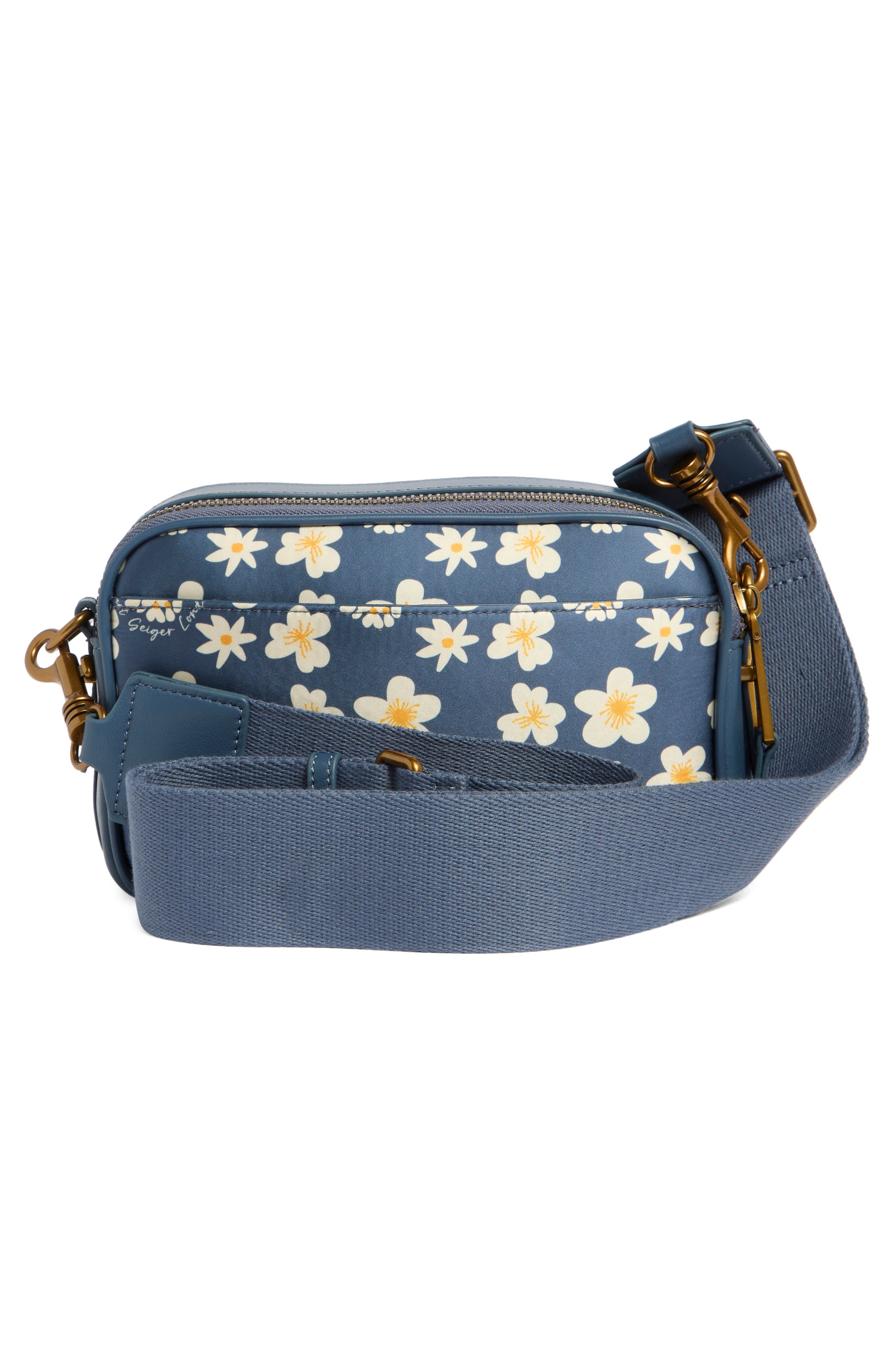 Kurt Geiger London Kensington Daisy Twill Camera Bag, Alternate, color, Blue Pale
