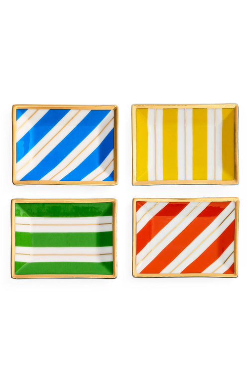 Jonathan Adler Portofino Tray Set In Candy-colored Stripes