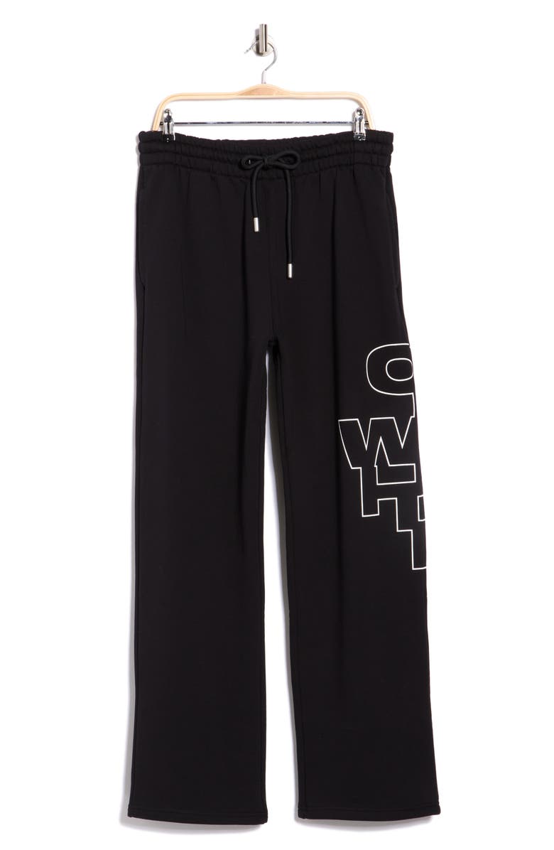 Off-White Outline Arrow Sweatpants, Main, color, Black-White