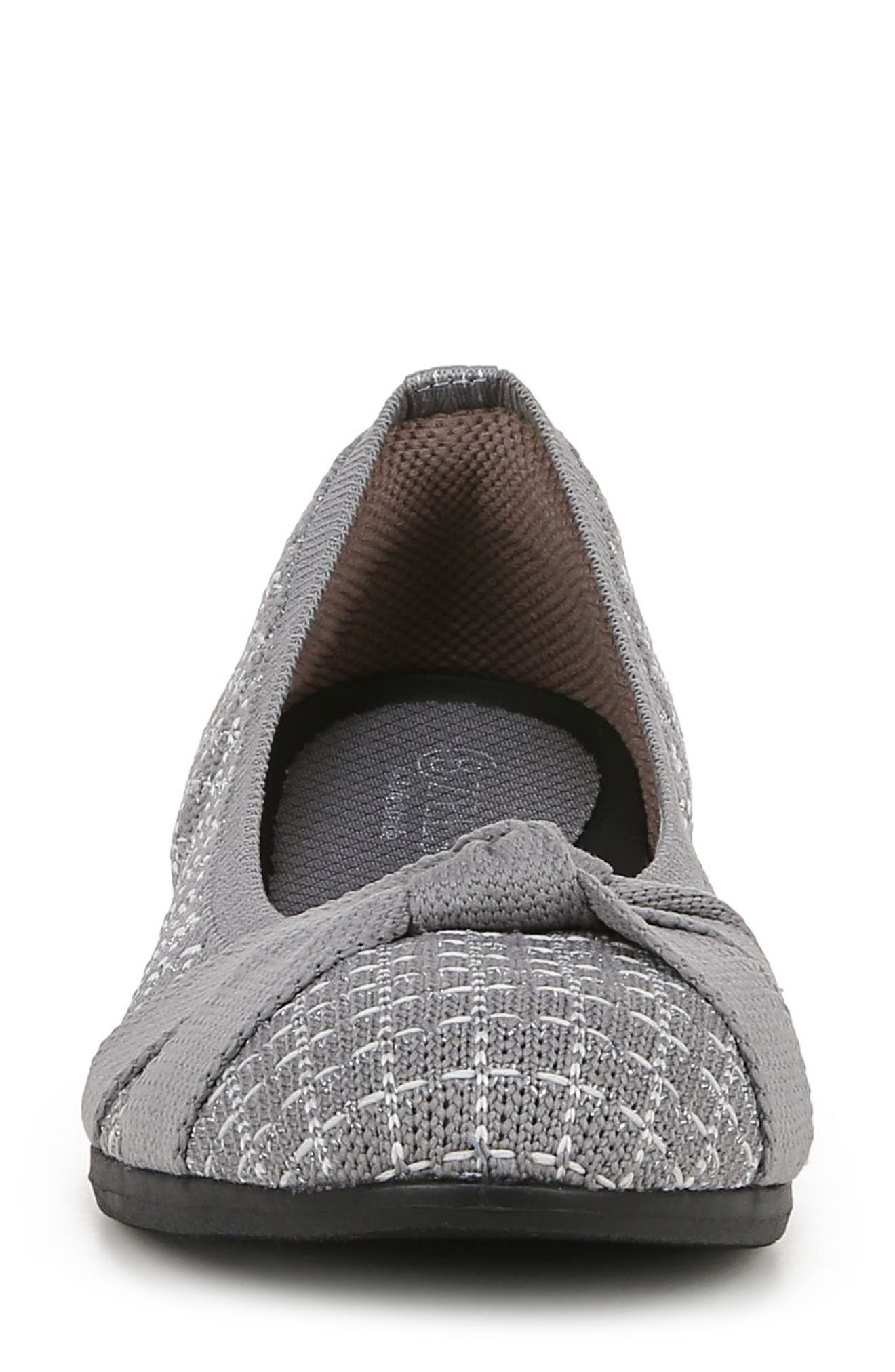 LifeStride Kissed Knit Ballet Flat, Alternate, color, Graphite