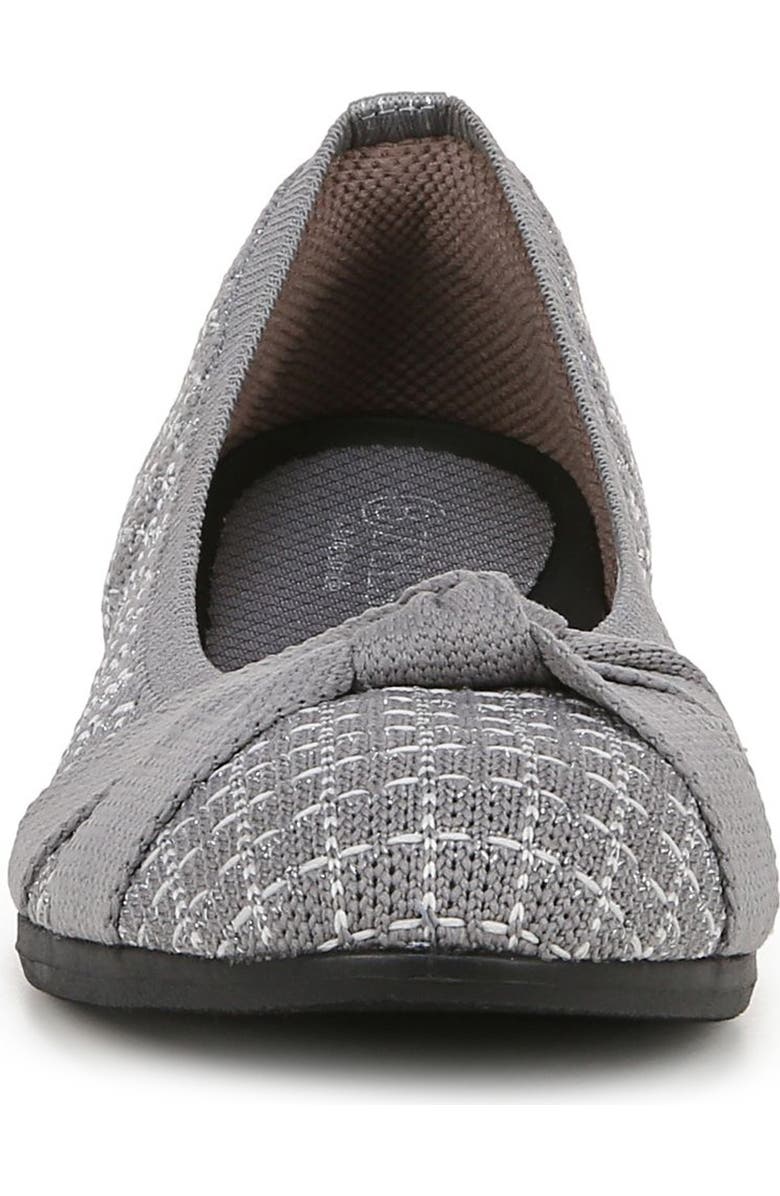 LifeStride Kissed Knit Ballet Flat, Alternate, color, Graphite