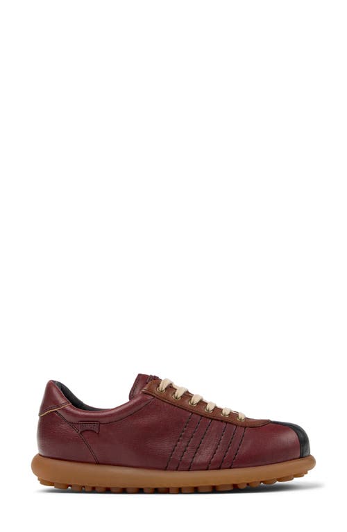 Camper Pelotas Leather Panelled Lace-up Sneakers In Brown