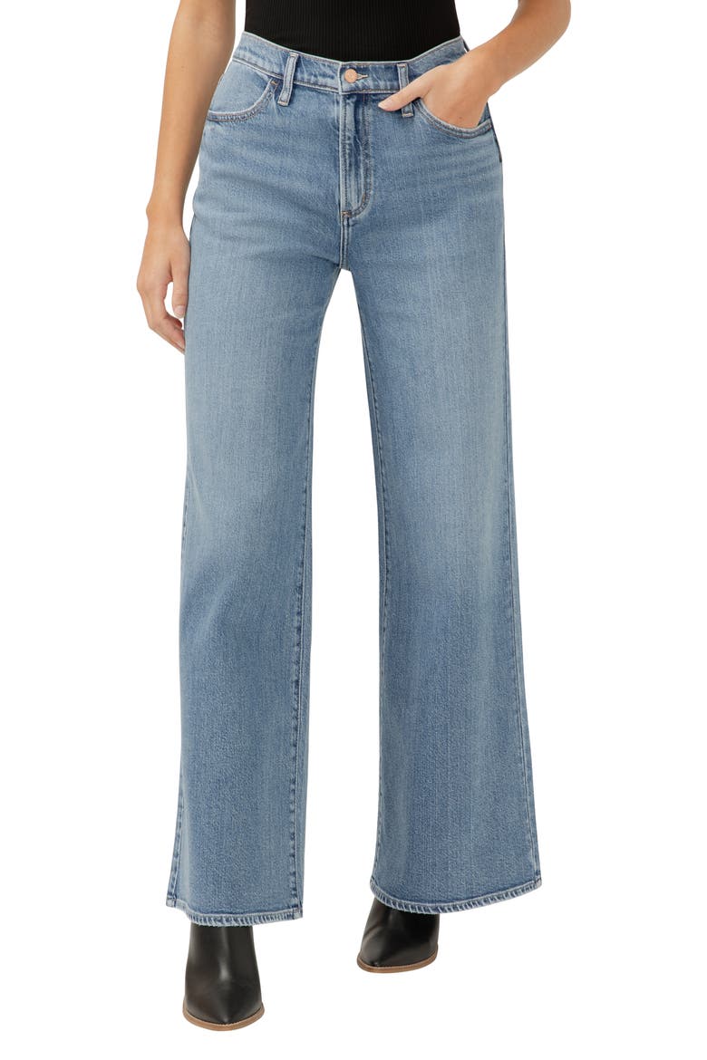 Highly Desirable High Waist Wide Leg Jeans, Main, color, INDIGO