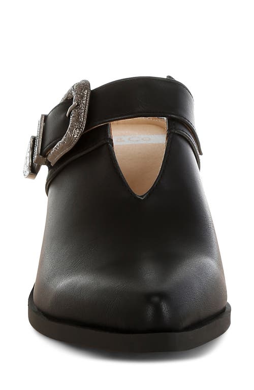 Rag & Co Holler Carved Buckle Mule